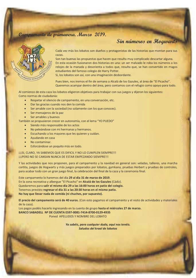 Campamento_en_Hogwarts.Marzo-2019.Carta